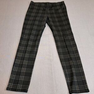 Sanctuary x Anthropologie Runway Black Plaid Pull-On Legging Pants Size M